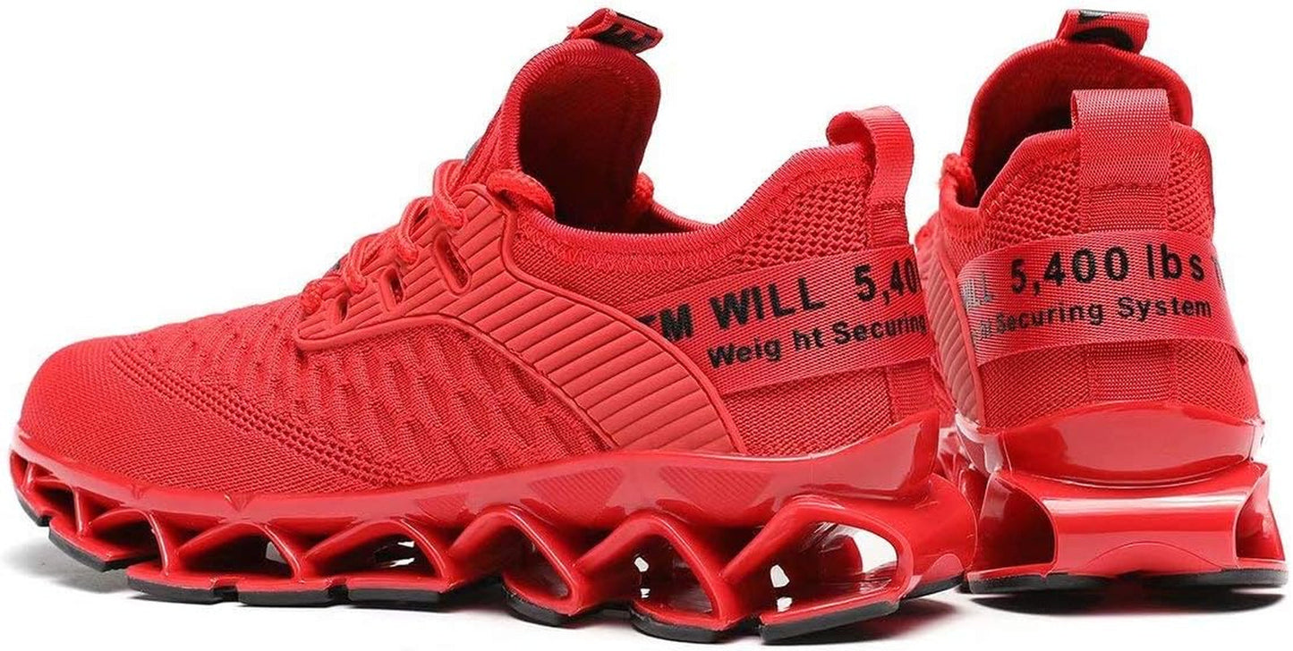 Women's Blade Running Sneakers - Red from Meahs Fashion