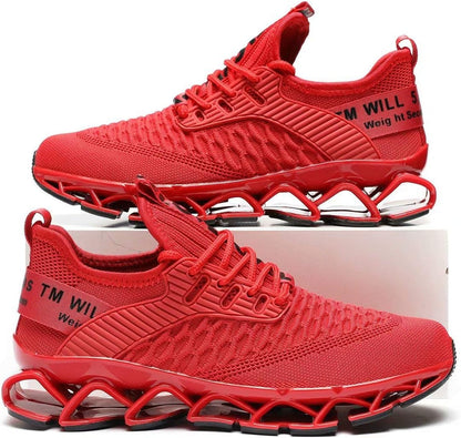 Women's Blade Running Sneakers - Red from Meahs Fashion