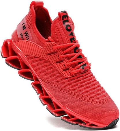 Women's Blade Running Sneakers - Red from Meahs Fashion