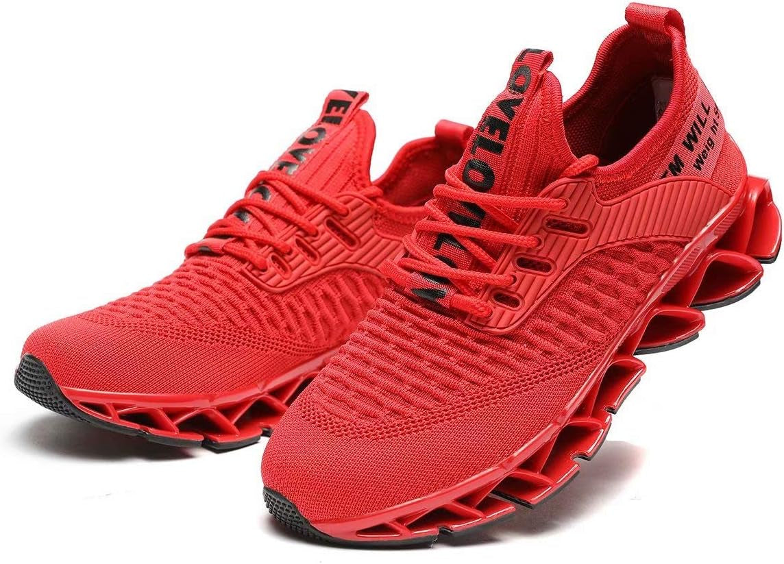 Women's Blade Running Sneakers - Red from Meahs Fashion