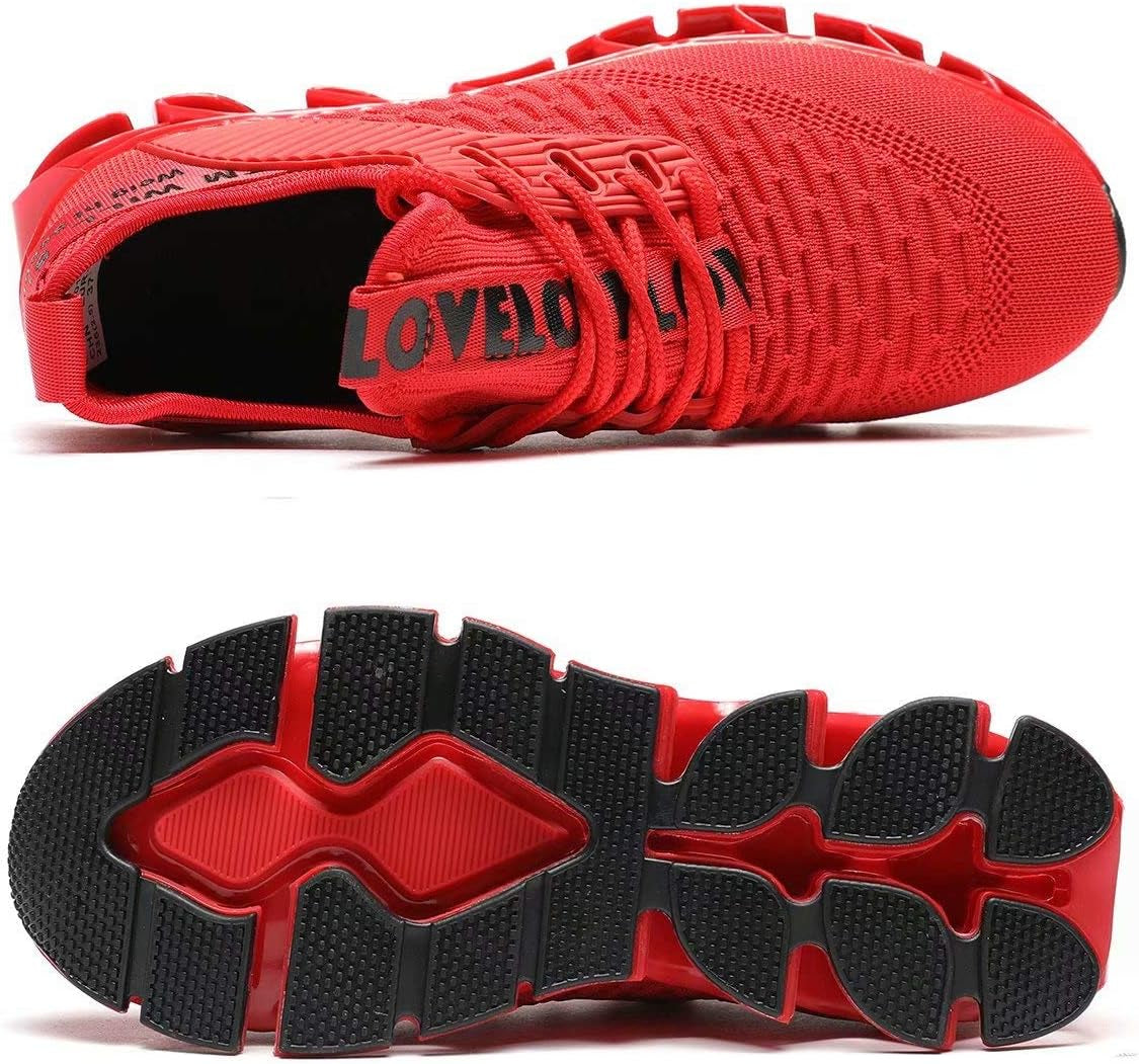 Women's Blade Running Sneakers - Red from Meahs Fashion