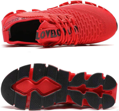 Women's Blade Running Sneakers - Red from Meahs Fashion
