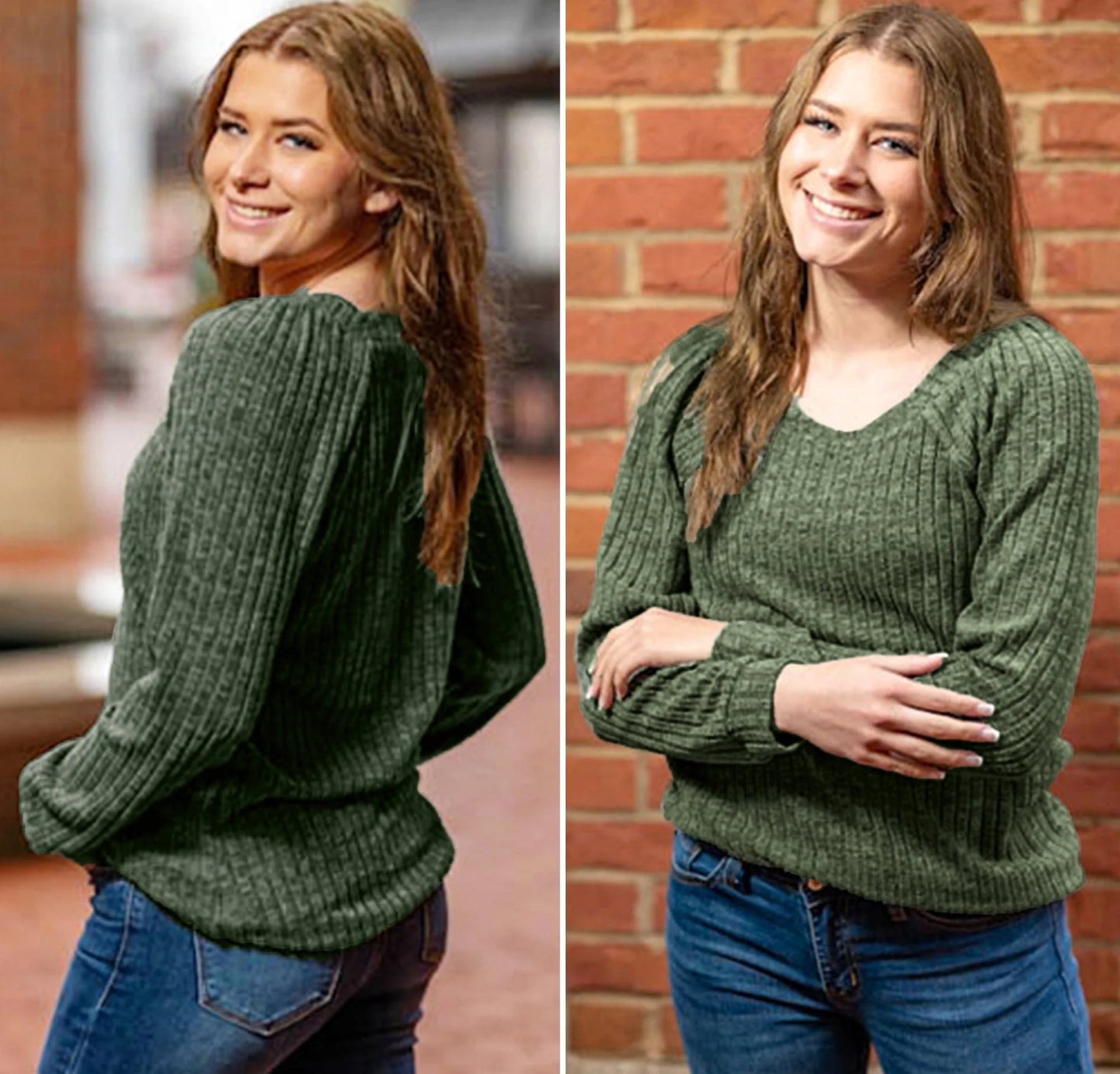 Women's Sweatshirt - Green from Meahs Fashion