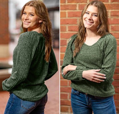 Women's Sweatshirt - Green from Meahs Fashion